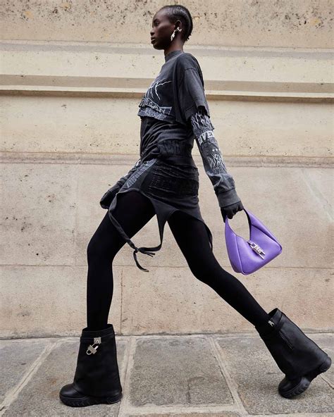 givenchy shark boots outfit